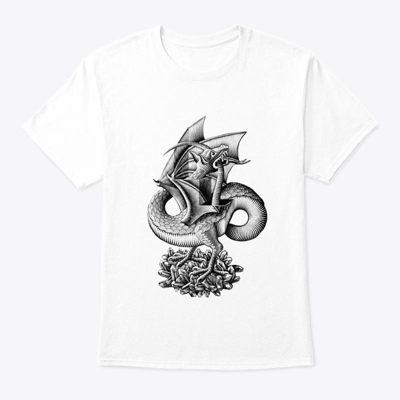 Black and white dragonprint